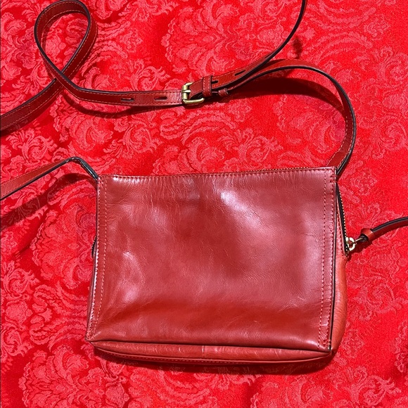 Lodis Crimson Leather Crossbody Bag - Picture 7 of 12